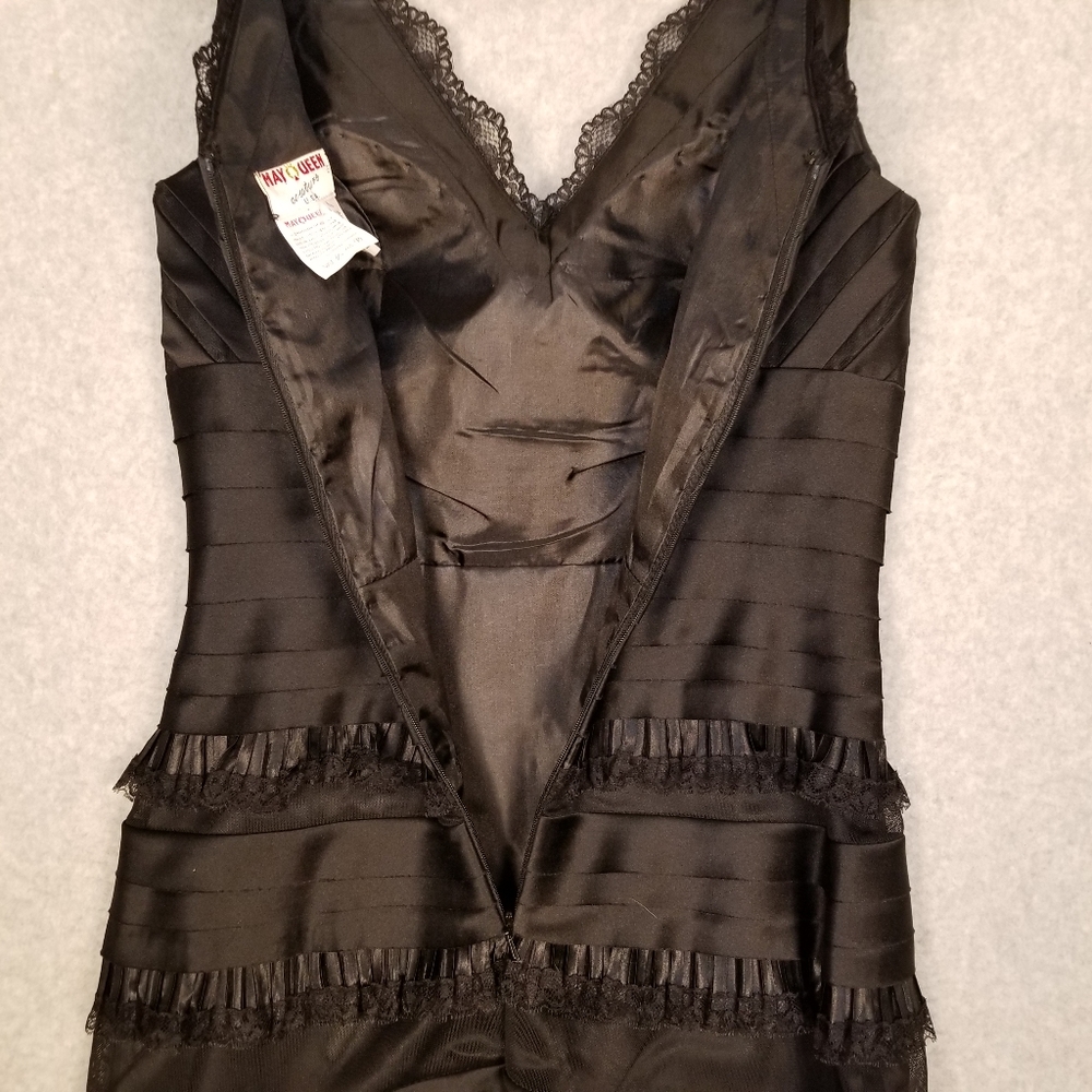 EUC MAY QUEEN Couture U S A Cocktail Dress Size 4 - Picture 5 of 8